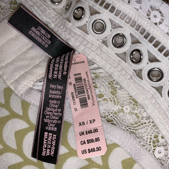 Victoria’s Secret Very Sexy Bralette white NWT - Picture 5 of 7